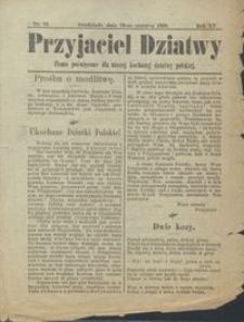 Przyjaciel Dziatwy : pismo poświęcone dla naszej kochanej dziatwy polskiej 1909.06.29 nr 26