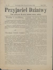 Przyjaciel Dziatwy : pismo poświęcone dla naszej kochanej dziatwy polskiej 1910.04.28 nr 17