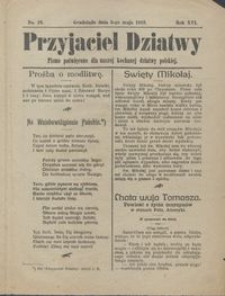 Przyjaciel Dziatwy : pismo poświęcone dla naszej kochanej dziatwy polskiej 1910.05.05 nr 18