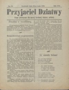Przyjaciel Dziatwy : pismo poświęcone dla naszej kochanej dziatwy polskiej 1910.05.19 nr 20