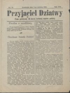 Przyjaciel Dziatwy : pismo poświęcone dla naszej kochanej dziatwy polskiej 1910.06.02 nr 22