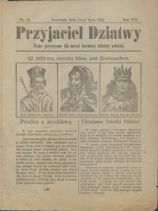 Przyjaciel Dziatwy : pismo poświęcone dla naszej kochanej dziatwy polskiej 1910.07.14 nr 28