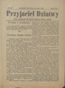 Przyjaciel Dziatwy : pismo poświęcone dla naszej kochanej dziatwy polskiej 1910.09.22 nr 38