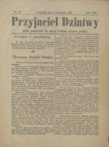 Przyjaciel Dziatwy : pismo poświęcone dla naszej kochanej dziatwy polskiej 1910.11.03 nr 44