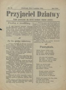 Przyjaciel Dziatwy : pismo poświęcone dla naszej kochanej dziatwy polskiej 1910.12.08 nr 49