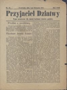 Przyjaciel Dziatwy : pismo poświęcone dla naszej kochanej dziatwy polskiej 1911.11.07 nr 45