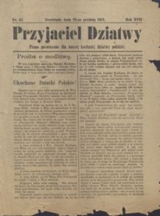 Przyjaciel Dziatwy : pismo poświęcone dla naszej kochanej dziatwy polskiej 1911.12.28 nr 52