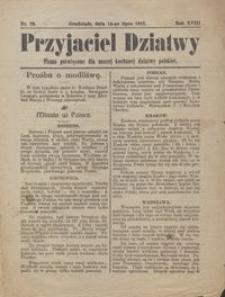 Przyjaciel Dziatwy : pismo poświęcone dla naszej kochanej dziatwy polskiej 1912.07.16 nr 29