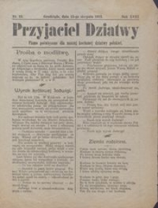 Przyjaciel Dziatwy : pismo poświęcone dla naszej kochanej dziatwy polskiej 1912.08.13 nr 33