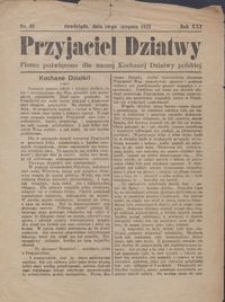 Przyjaciel Dziatwy : pismo poświęcone dla naszej kochanej dziatwy polskiej 1915.08.10 nr 32