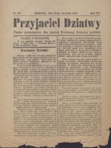 Przyjaciel Dziatwy : pismo poświęcone dla naszej kochanej dziatwy polskiej 1915.09.21 nr 38
