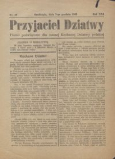 Przyjaciel Dziatwy : pismo poświęcone dla naszej kochanej dziatwy polskiej 1915.12.07 nr 49