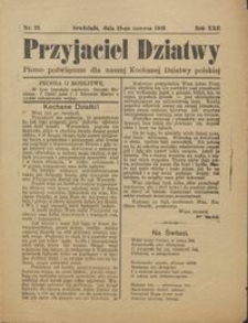 Przyjaciel Dziatwy : pismo poświęcone dla naszej kochanej dziatwy polskiej 1916.06.18 nr 22