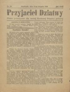 Przyjaciel Dziatwy : pismo poświęcone dla naszej kochanej dziatwy polskiej 1916.08.27 nr 30