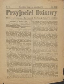 Przyjaciel Dziatwy : pismo poświęcone dla naszej kochanej dziatwy polskiej 1916.09.03 nr 31