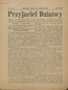 Przyjaciel Dziatwy : pismo poświęcone dla naszej kochanej dziatwy polskiej 1916.09.17 nr 33
