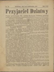 Przyjaciel Dziatwy : pismo poświęcone dla naszej kochanej dziatwy polskiej 1916.10.08 nr 35