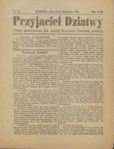 Przyjaciel Dziatwy : pismo poświęcone dla naszej kochanej dziatwy polskiej 1916.11.12 nr 37