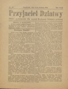Przyjaciel Dziatwy : pismo poświęcone dla naszej kochanej dziatwy polskiej 1916.12.08 nr 40