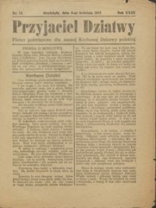 Przyjaciel Dziatwy : pismo poświęcone dla naszej kochanej dziatwy polskiej 1917.04.06 nr 14