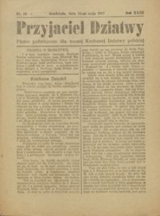 Przyjaciel Dziatwy : pismo poświęcone dla naszej kochanej dziatwy polskiej 1917.05.15 nr 19