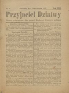 Przyjaciel Dziatwy : pismo poświęcone dla naszej kochanej dziatwy polskiej 1917.08.21 nr 31