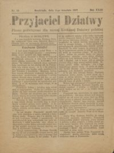 Przyjaciel Dziatwy : pismo poświęcone dla naszej kochanej dziatwy polskiej 1917.09.04 nr 33