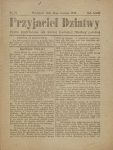Przyjaciel Dziatwy : pismo poświęcone dla naszej kochanej dziatwy polskiej 1917.09.04 nr 34