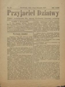 Przyjaciel Dziatwy : pismo poświęcone dla naszej kochanej dziatwy polskiej 1917.11.18 nr 42