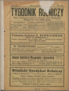 Tygodnik Rolniczy 1924, R. 8 nr 1/2