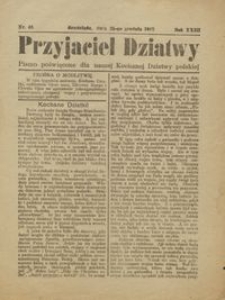 Przyjaciel Dziatwy : pismo poświęcone dla naszej kochanej dziatwy polskiej 1917.12.25 nr 48