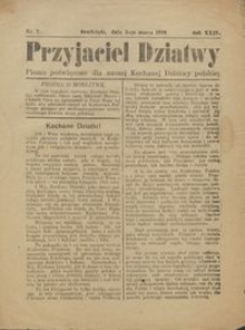Przyjaciel Dziatwy : pismo poświęcone dla naszej kochanej dziatwy polskiej 1918.03.05 nr 7