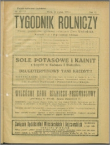 Tygodnik Rolniczy 1925, R. 9 nr 11/12