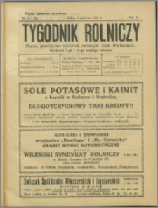 Tygodnik Rolniczy 1925, R. 9 nr 21/22