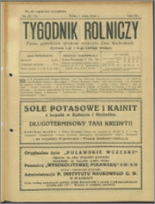 Tygodnik Rolniczy 1925, R. 9 nr 25/26