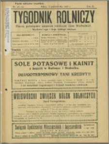 Tygodnik Rolniczy 1925, R. 9 nr 39/40