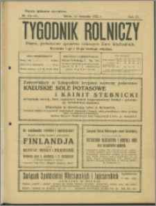 Tygodnik Rolniczy 1925, R. 9 nr 43/44