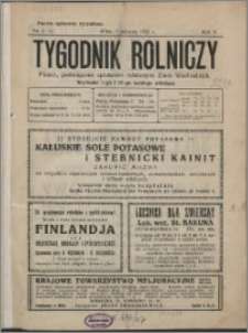 Tygodnik Rolniczy 1926, R. 10 nr 1/2