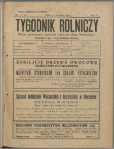 Tygodnik Rolniczy 1926, R. 10 nr 15/16