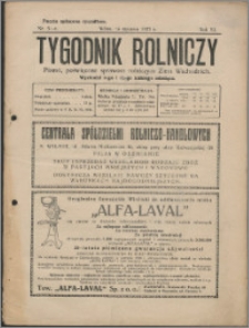 Tygodnik Rolniczy 1927, R. 11 nr 3/4