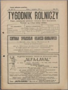 Tygodnik Rolniczy 1927, R. 11 nr 33/34