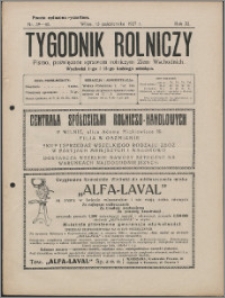 Tygodnik Rolniczy 1927, R. 11 nr 39/40