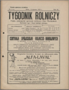 Tygodnik Rolniczy 1928, R. 12 nr 3/4