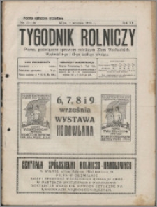Tygodnik Rolniczy 1928, R. 12 nr 33/34