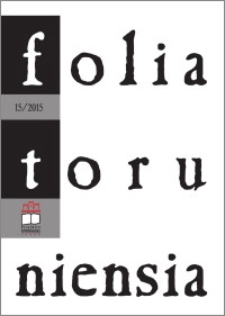 Folia Toruniensia 15 (2015)