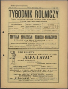 Tygodnik Rolniczy 1929, R. 13 nr 13/14