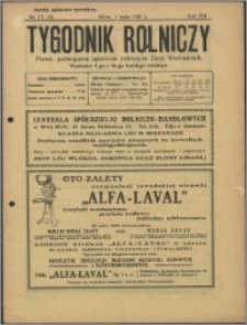 Tygodnik Rolniczy 1929, R. 13 nr 17/18