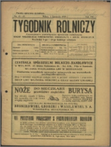 Tygodnik Rolniczy 1929, R. 13 nr 41/42