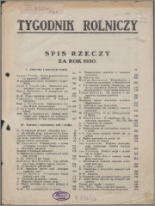 Tygodnik Rolniczy 1930, R. 14 nr 1/2