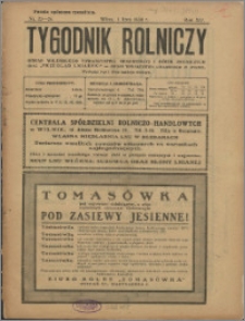 Tygodnik Rolniczy 1930, R. 14 nr 25/26